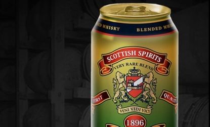 The controversial can contains 12 ounces of blended whisky, the equivalent of eight shots. 