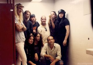 A photo of Mother Love Bone with Chris Cornell in the late 80s