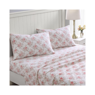 Extra soft pink and grey bedding set