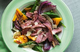 Hot steak salad