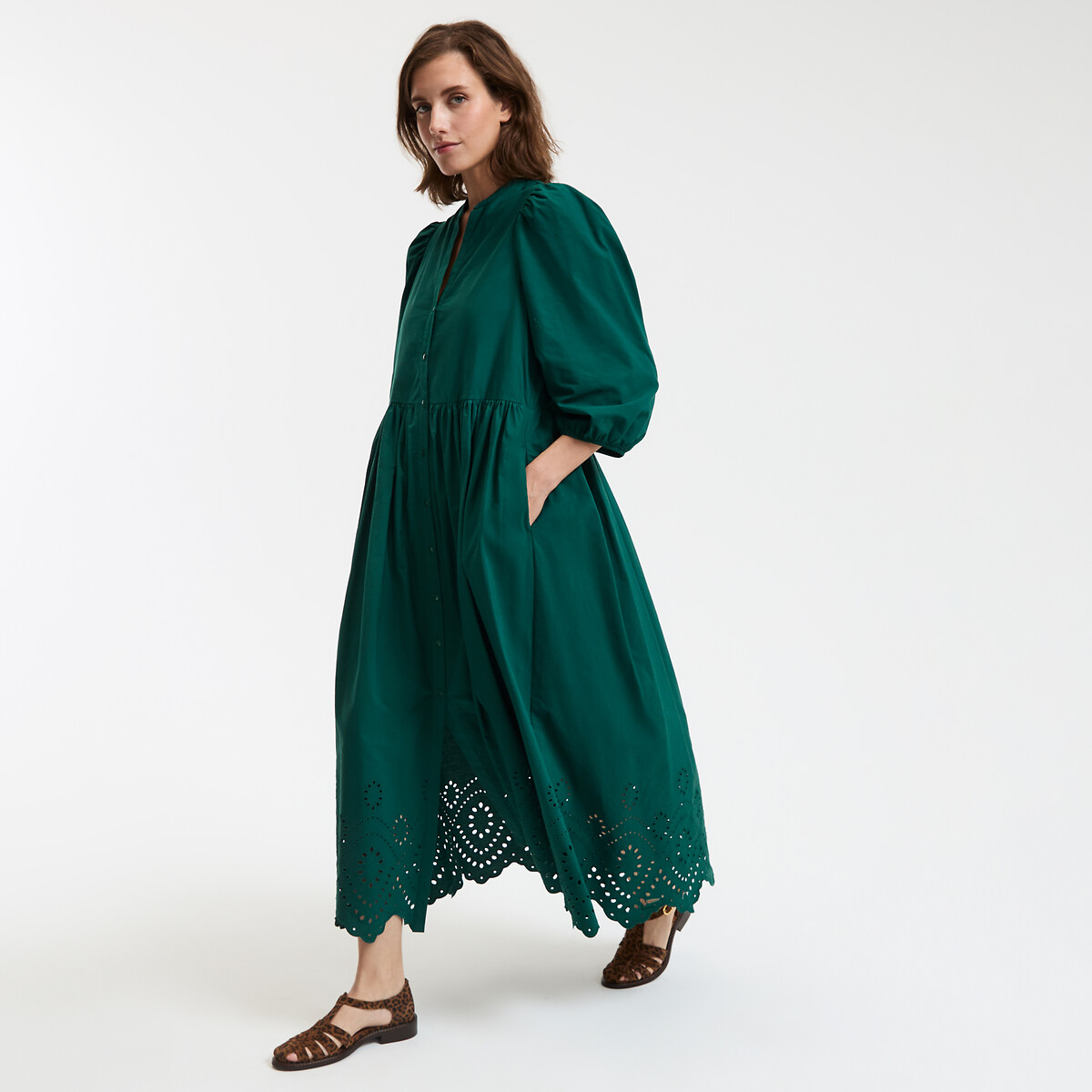 Broderie Anglaise Maxi Dress