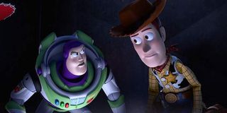 Buzz Lightyear and Woody in Toy Story 4