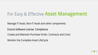 Website screenshot for ManageEngine AssetExplorer