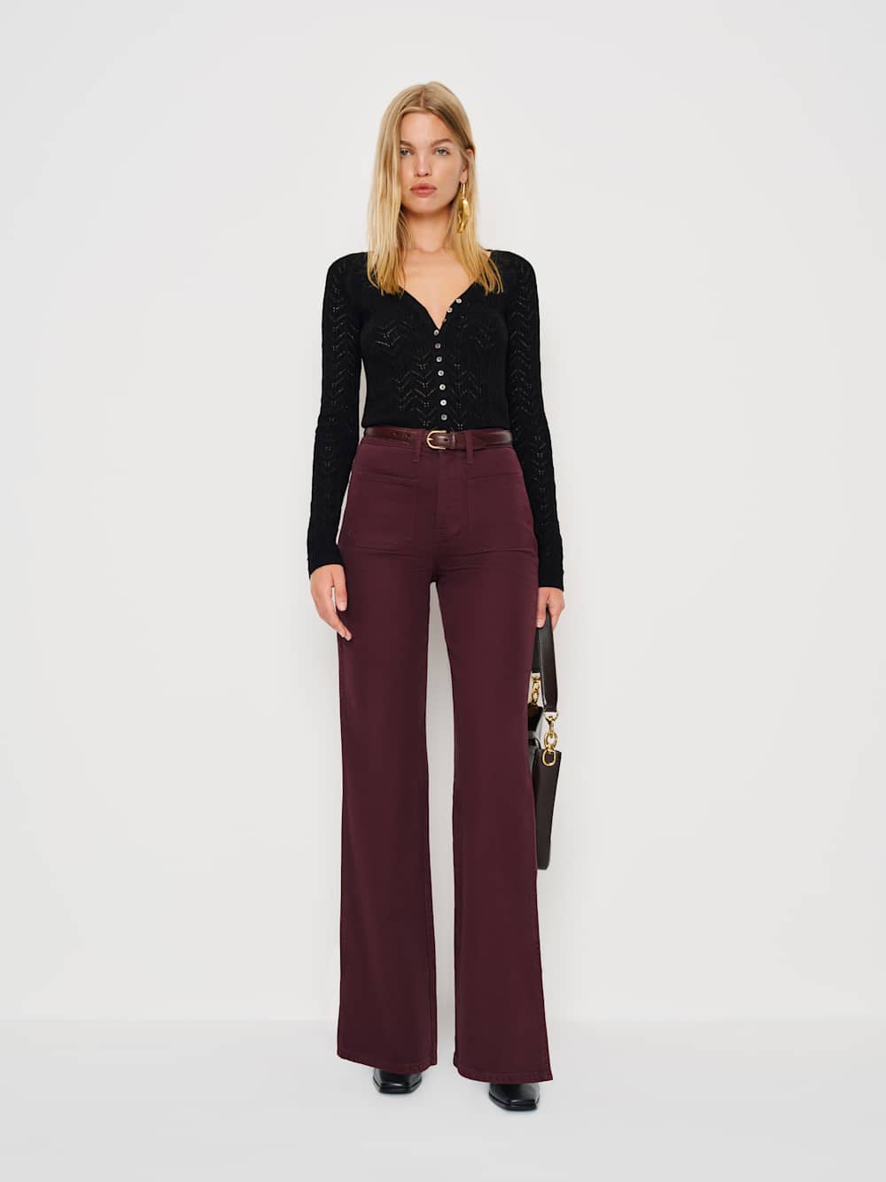 Alyssa Stretch High Rise Wide Leg Jeans