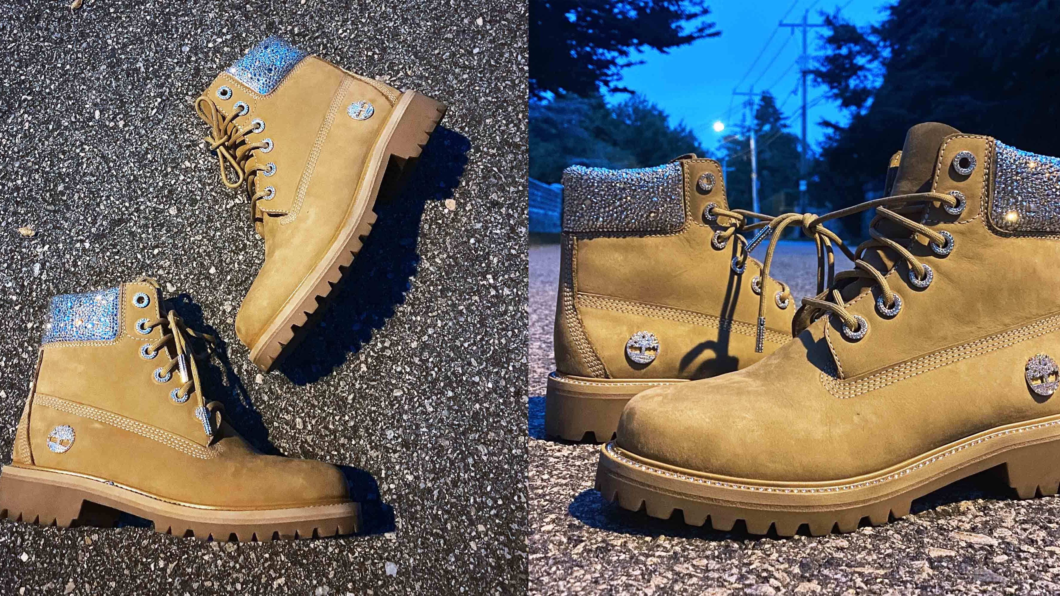 Konijn Aanbod Wrok Jimmy Choo x Timberland Sparkly Boots Are Finally Here | Marie Claire