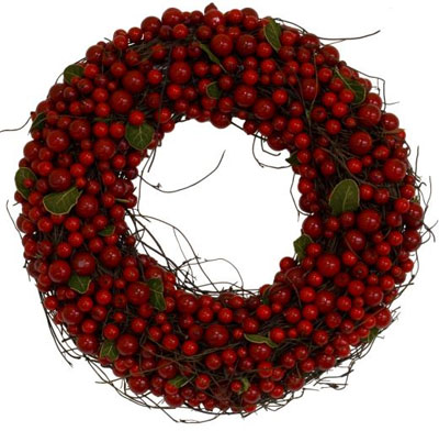 contemporary house christmas wreath