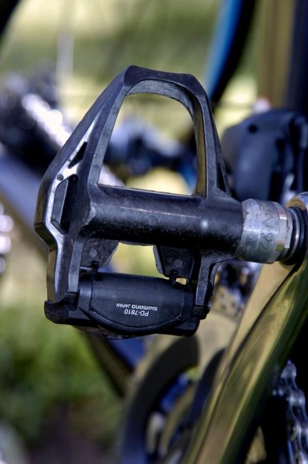 Team Sky were the only noticable team using prototype Shimano Dura Ace 7810 pedals at Tour Down Under.