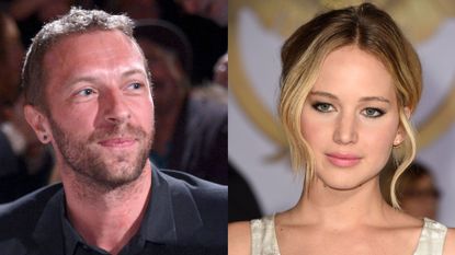 Chris Martin and Jennifer Lawrence