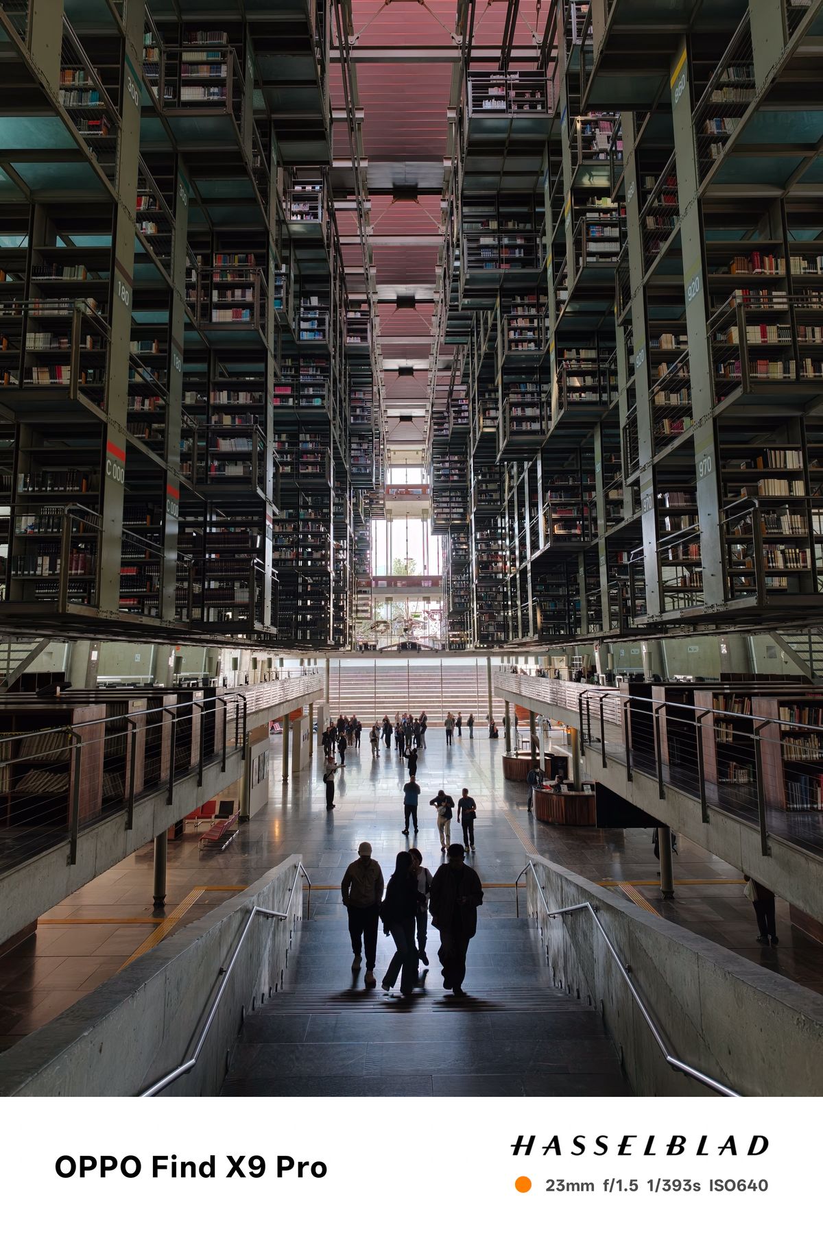 Interior of the Biblioteca Vasconcelos in Mexico City