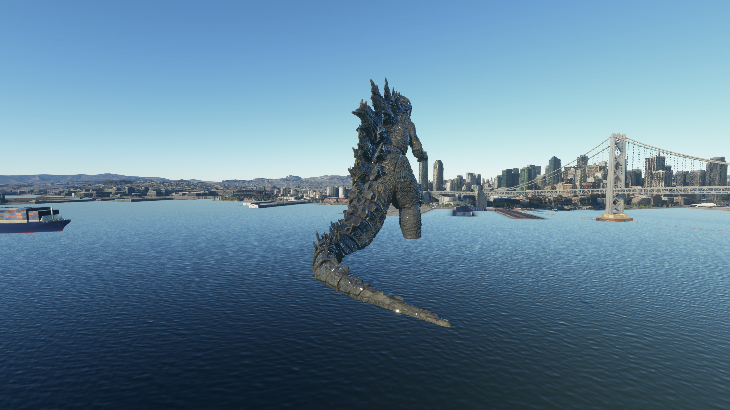 Microsoft Flight Simulator 2020: Xuất hiện Godzilla trong vịnh San Francisco - Ảnh 4.