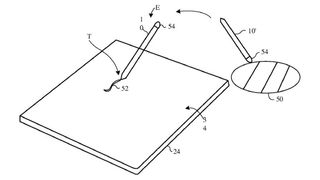 An image from the patent for Apple Pencil technology