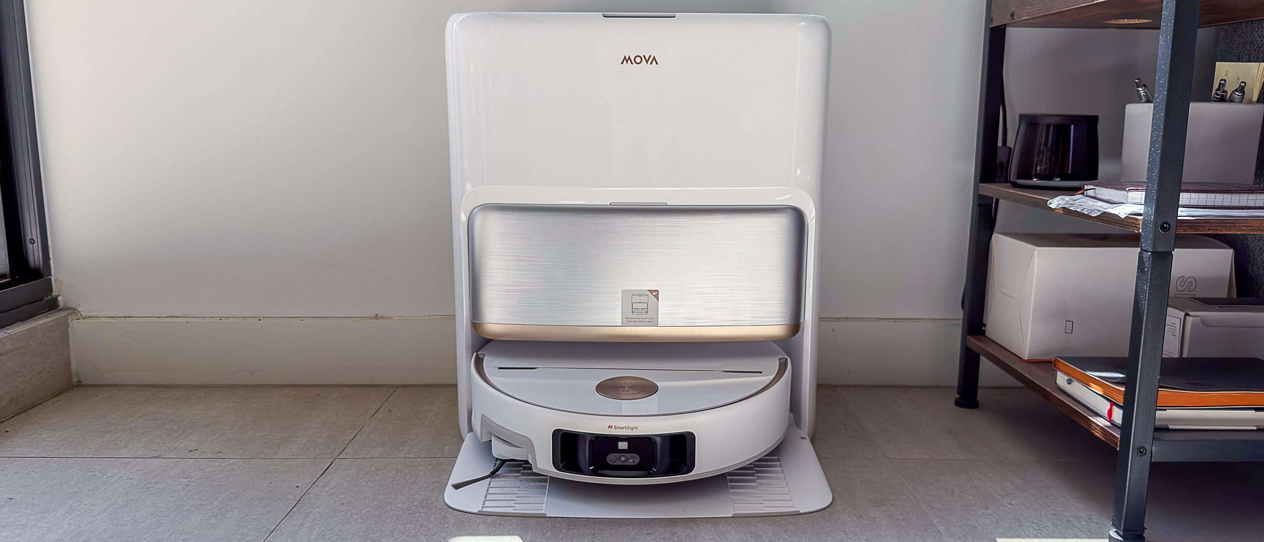 Mova V70 Ultra Complete beside a table