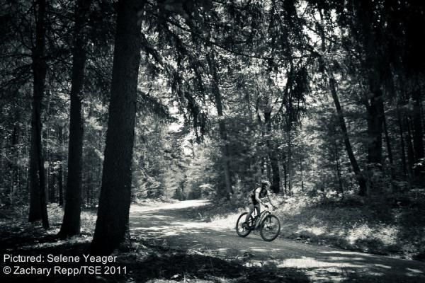 Team CF's Selene Yeager is keeping a second Trans-Sylvania Epic title in reach with a second on the Coburn stage.
