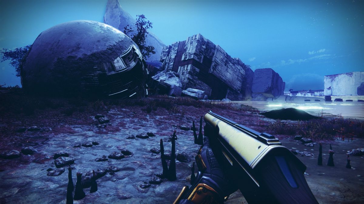 Destiny 2 Cryptic Quatrains burial mound on Nessus