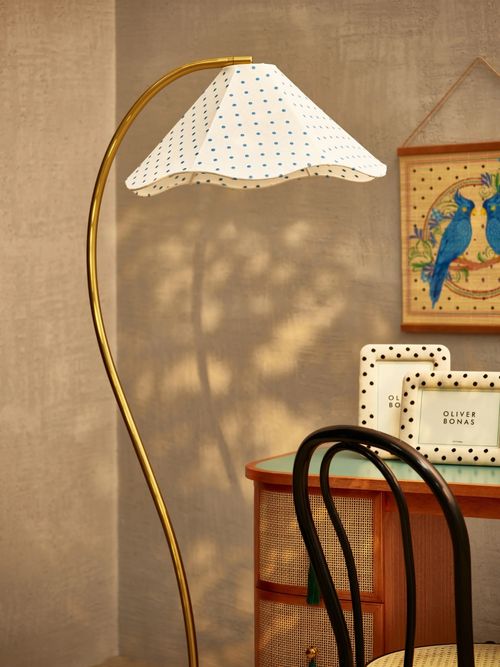 Pois Blue Polka Dot Wave Floor Lamp