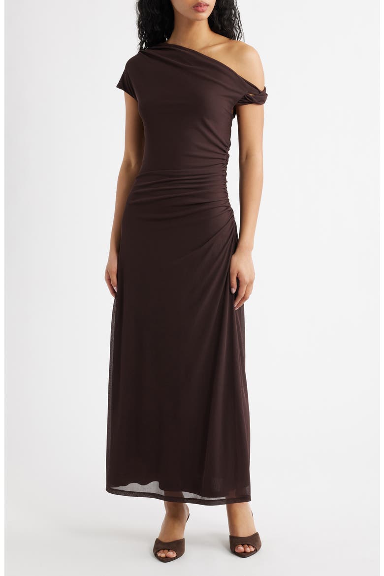 Paris Asymmetric Mesh Dress