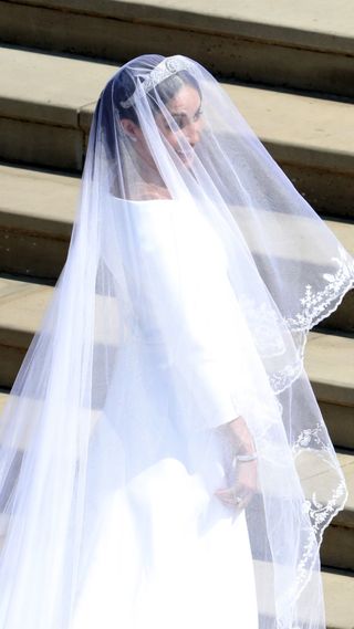 Meghan Markle in her wedding dress
