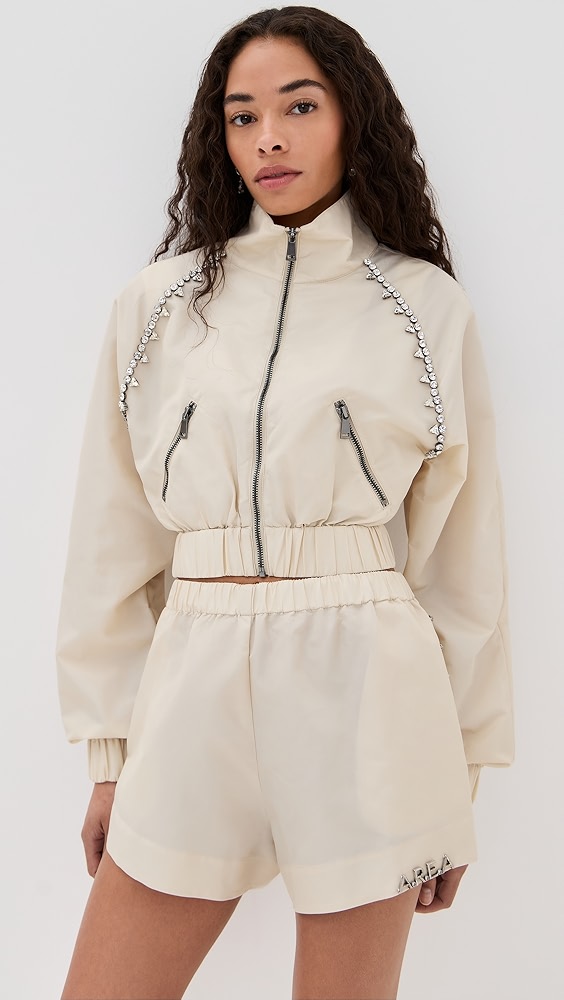 Area Crystal Trim Track Jacket