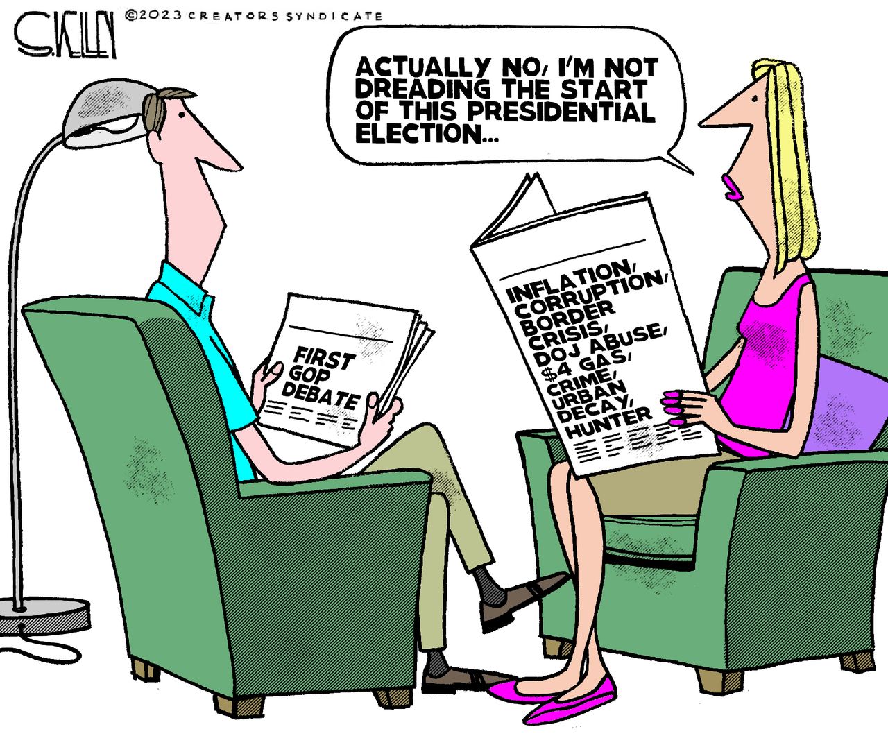 Political cartoon 