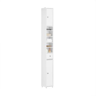 Rebrilliant Munford Freestanding Linen Cabinet