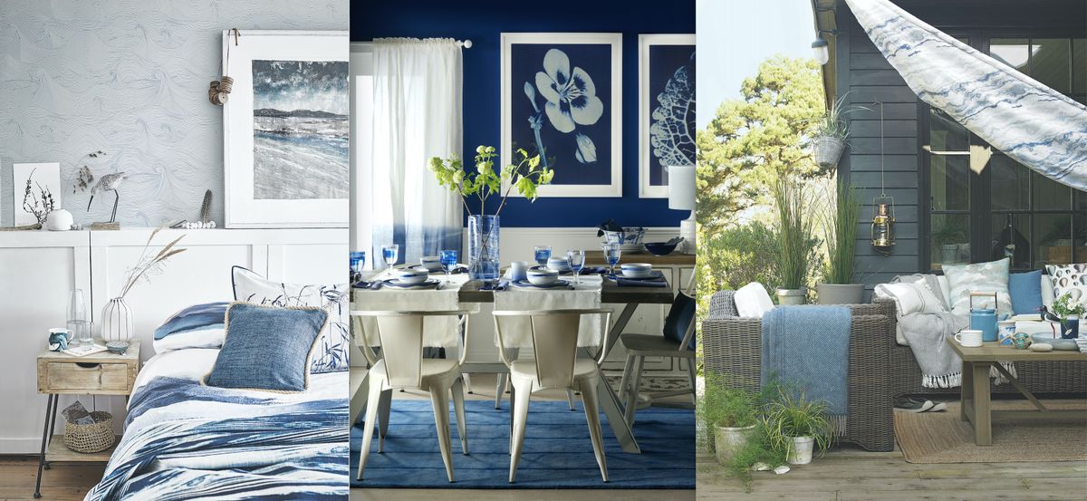 Coastal decor ideas: 15 breezy blue and white interiors