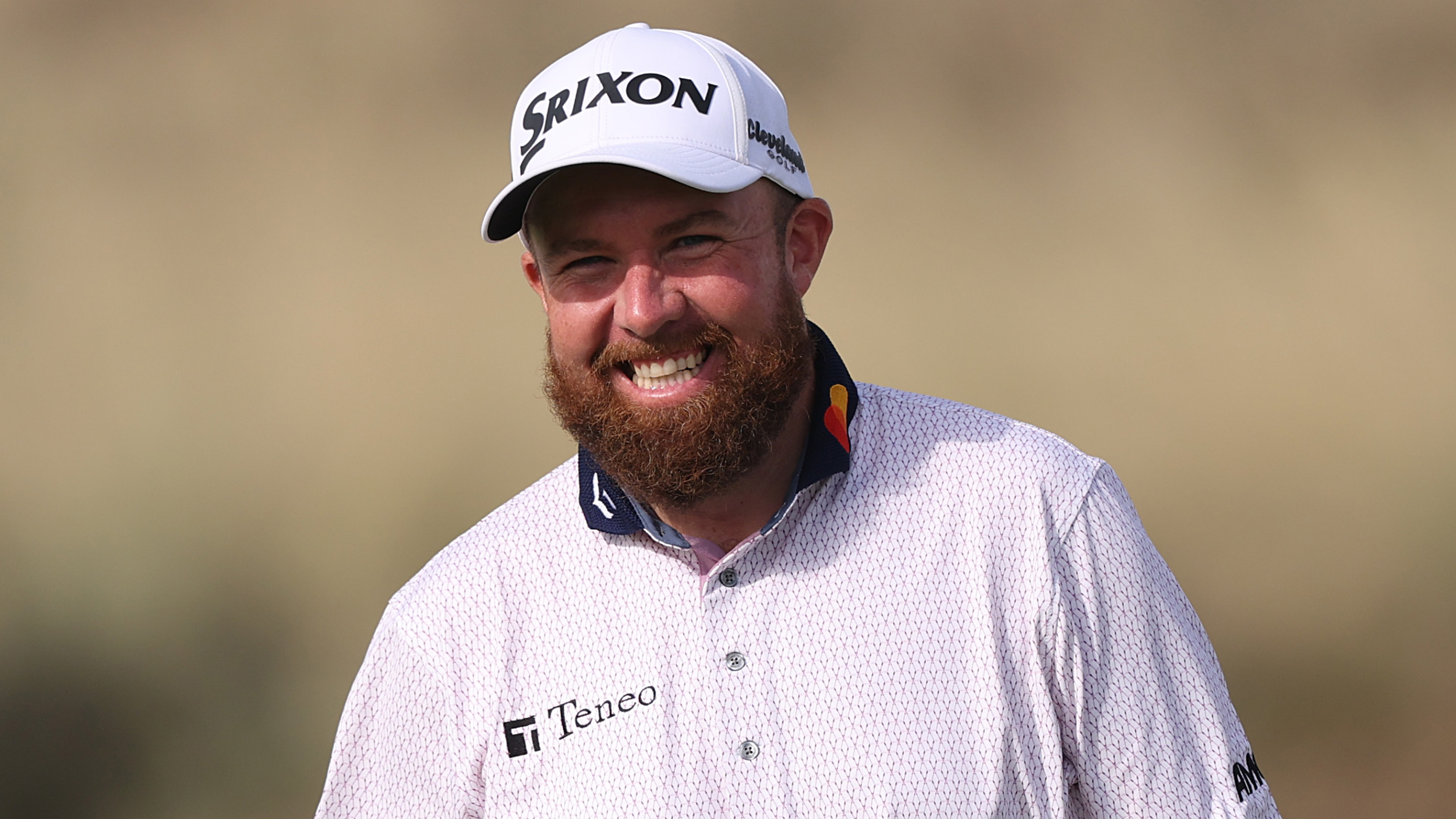 Shane Lowry smiling at the Abu Dhabi HSBC Championship
