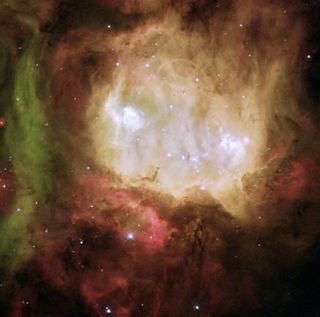 Nebula looks like a ghostly head.