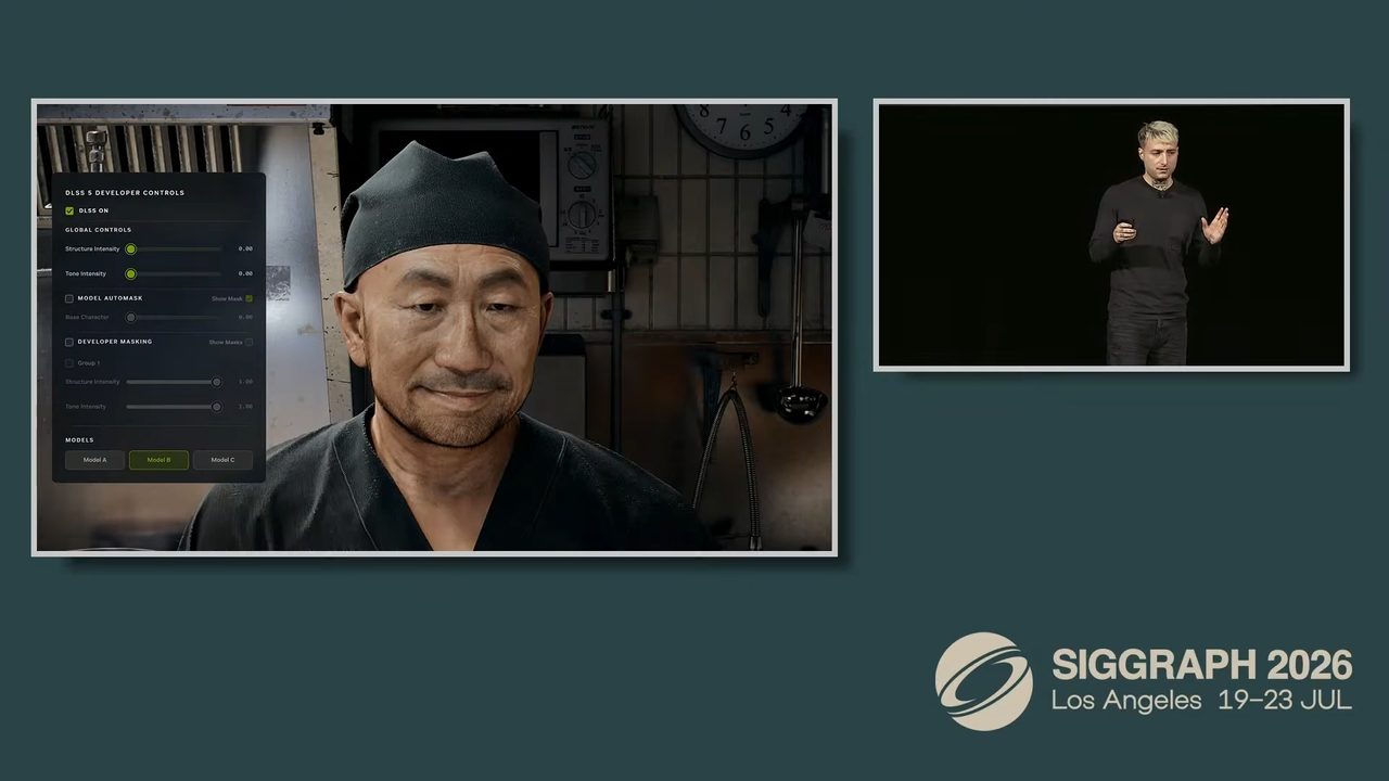Nvidia DLSS 5 presentation at SIGGRAPH 2026