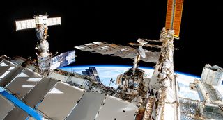 Author, journalist and researcher Lee Brandon-Cremer created this panorama of the International Space Station using three images taken from aboard the station by European Space Agency astronaut Luca Parmitano. "For every spacewalk there are thousands of images taken. Sometimes a few images jump out at me,” Brandon-Cremer said in an ESA statement. “One day I realised I could stitch these images together to expand the scene and show what the astronaut sees in a broader sense.”