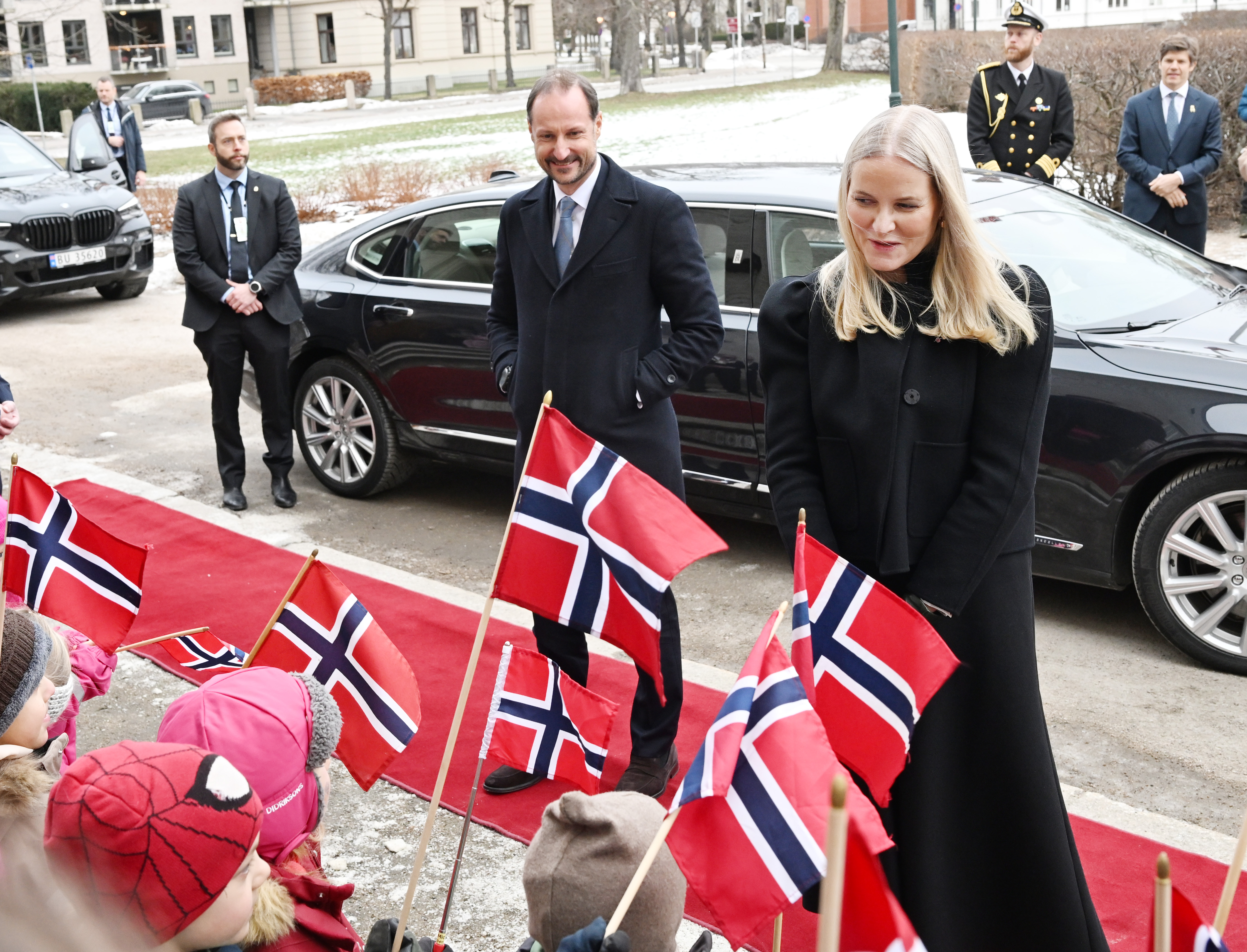Crown Prince Haakon and Crown Princess Mette- Marit visit Fredrikstad Library to mark its 100th anniversary on January 28, 2026
