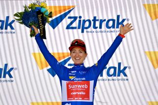 Leah Kirchmann wins the sprinter's jersey at the 2020 Women's Tour Down Under