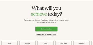 Evernote website.