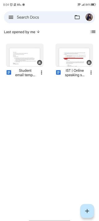 Google Docs Checklist Android
