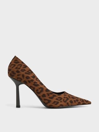 Leopard-Print Pointed-Toe Pumps