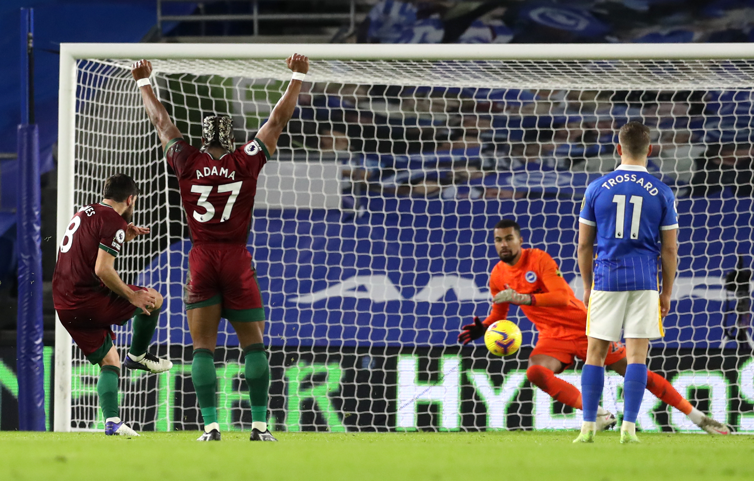 Ruben Neves' penalty had put Wolves 3-1 ahead