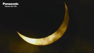 The sun approaches total eclipse in Australia on Nov. 13, 2012 (EST).