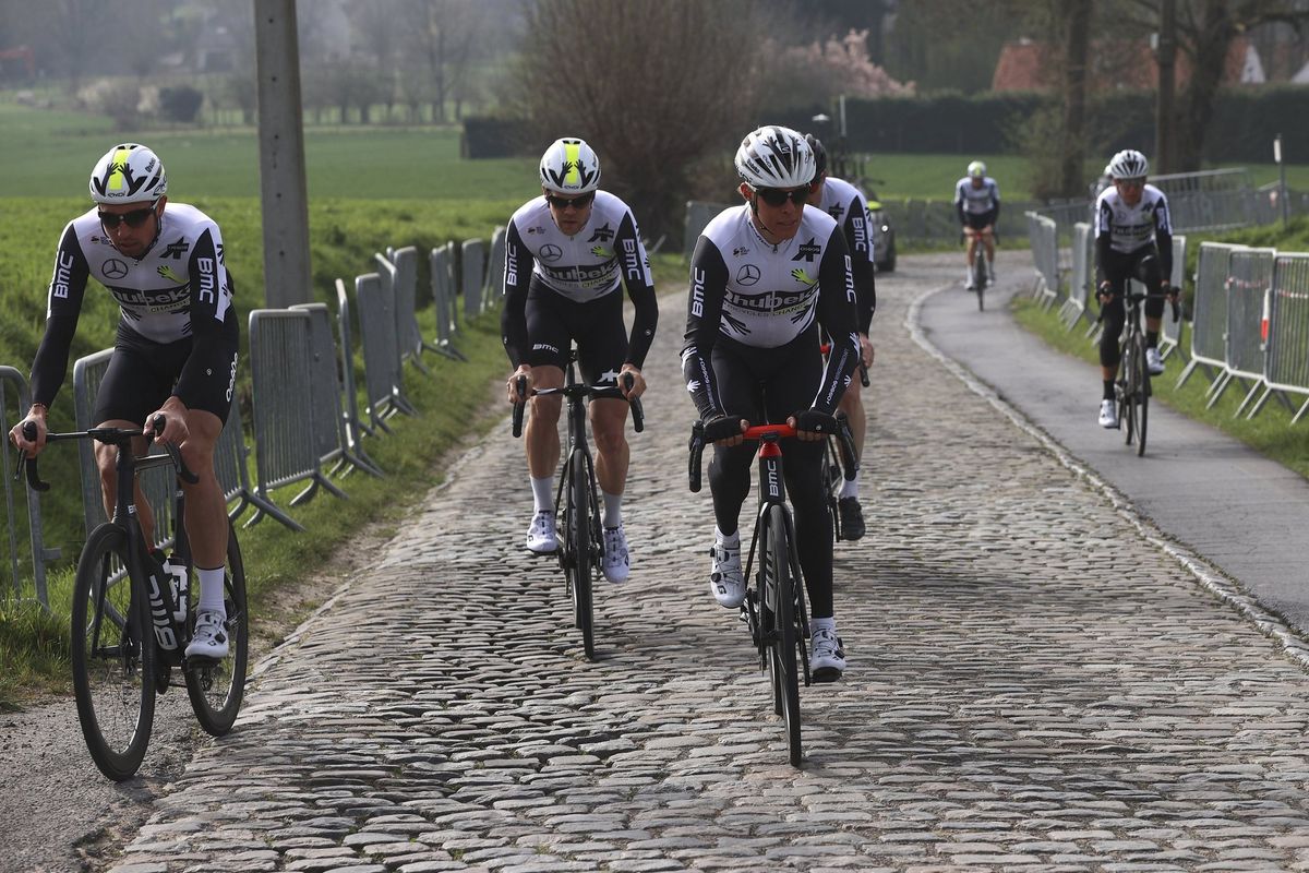 Tour de Flanders 2021 Ronde Van Vlaanderen 2021 Recon at the parcours 01042021 Team Qhubeka Assos photo Jan De MeuleneirPNBettiniPhoto2021