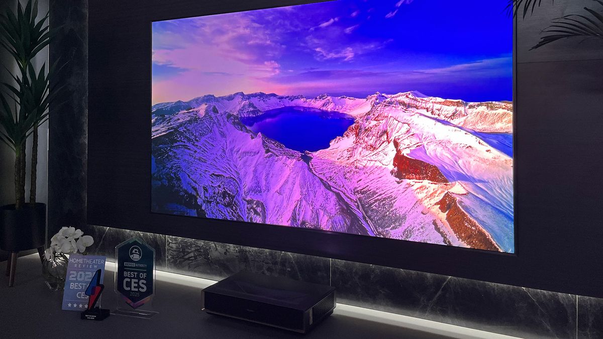 Hisense’s L9Q laser TV is the best new projector I saw at CES 2025 and beats most OLED TVs