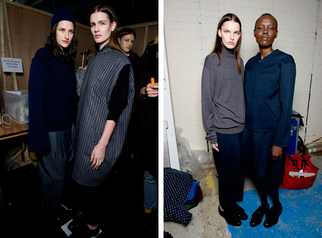 Female models wearing Paula Gerbase's Autumn / Winter collection for 2014