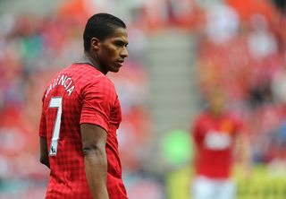 Antonio Valencia of Manchester United wearing the number 7 shirt