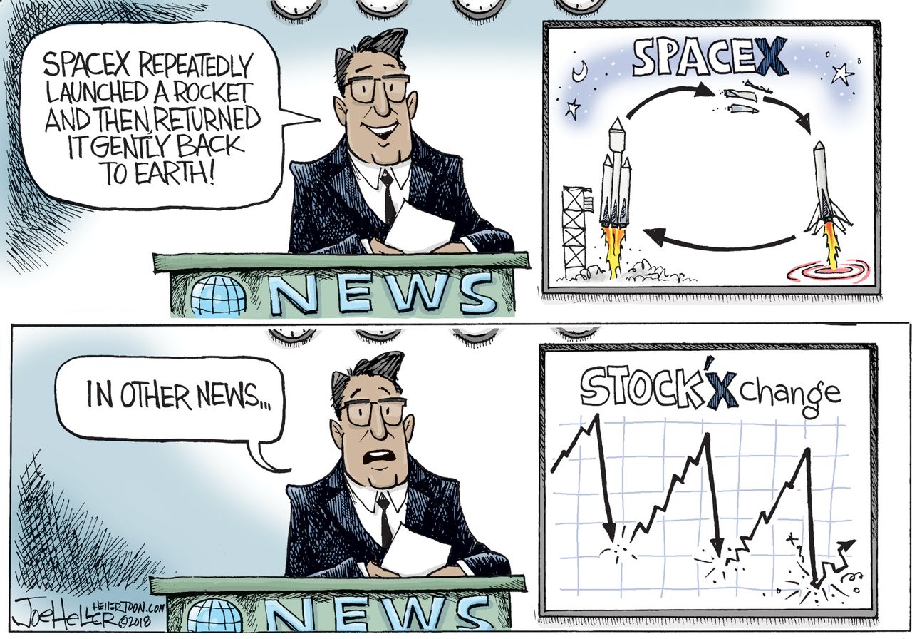 U.S. SpaceX launch rocket stock exchange