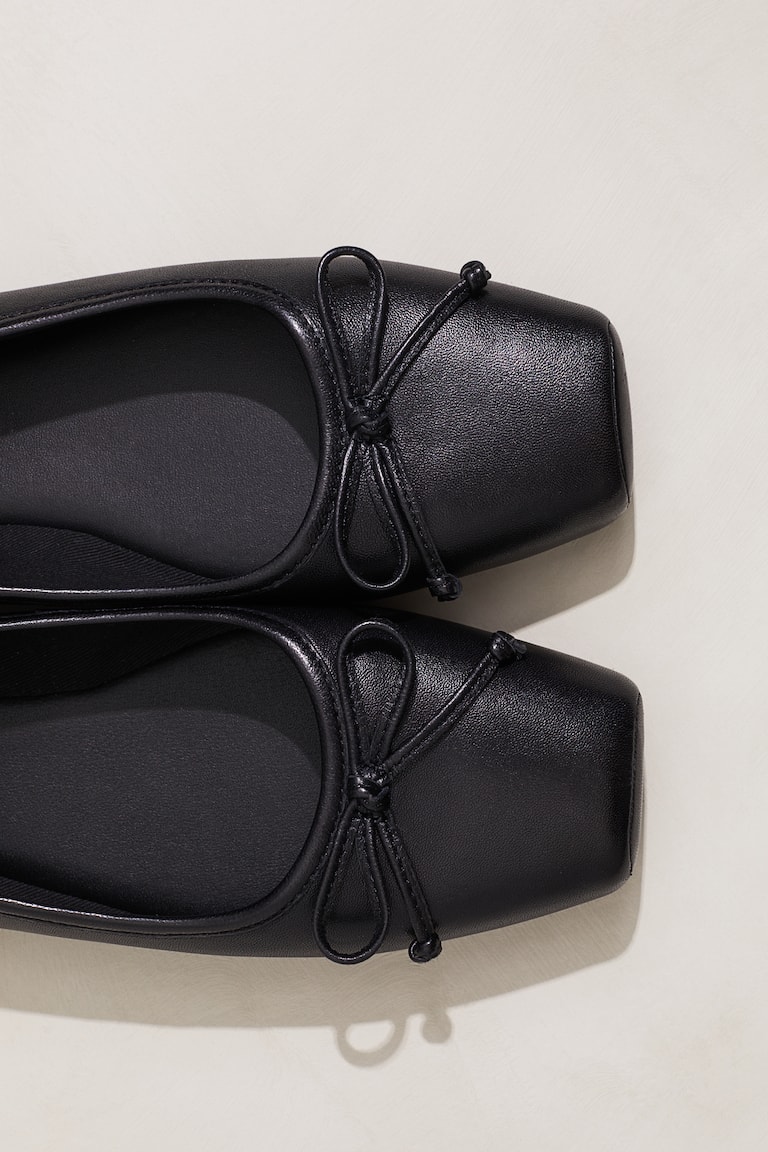 Leather Ballet Pumps