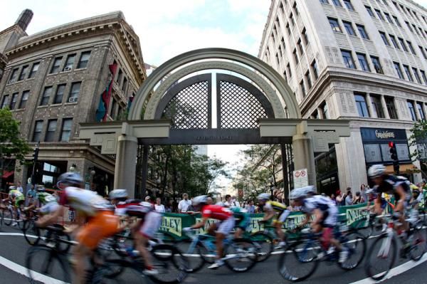 The women take off for stage two.
