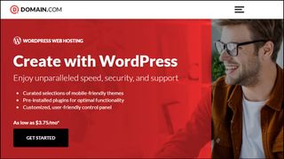 Domain.com WordPress hosting homepage screenshot