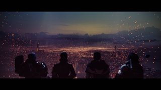 Destiny 2 The Final Shape ending cutscene Zavala, Ikora, Crow, and Guardian releasing lanterns