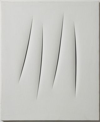 'Concetto spaziale' by Lucio Fontana, 1965