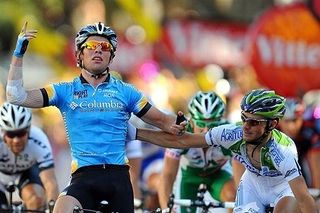 Mark Cavendish (Team Columbia) will want to celebrate a lot in Ireland