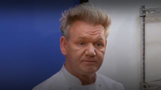 Gordon Ramsay trying to help Egypt in Hell's Kitchen.