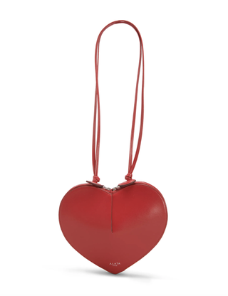 ALAIA Le Coeur Crossbody Bag in Lux Leather