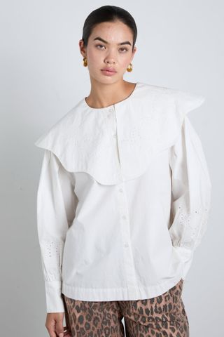 Romeo Embroidered Blouse - White